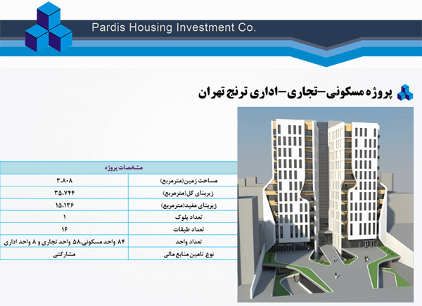 پروژه مسکونی-تجاری-اداری ترنج تهران