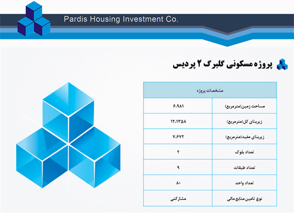 پروژه مسکونی گلبرگ 2 پردیس