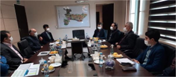 جلسه مدیر عامل شرکت پردیس با ریاست بانک مسکن شعبه مستقل مرکزی